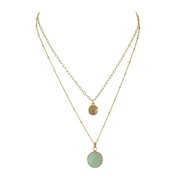 Luna Norte Jewelry - NWOT Aventurine Layered Necklace Set